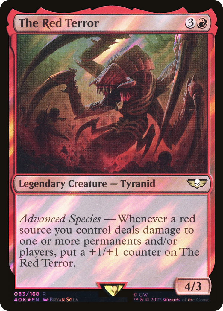 Image of The Red Terror (Surge Foil) (40K-083) - Warhammer 40,000 Commander Foil
