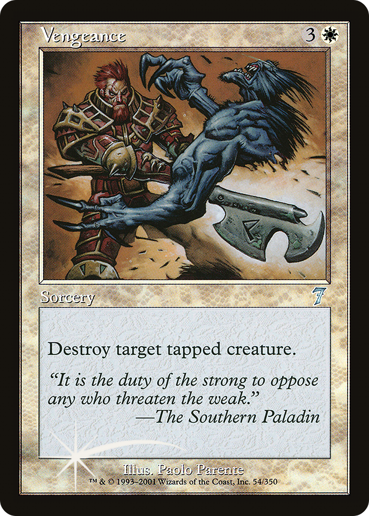 Image of Vengeance (7ED-054) - 7th Edition Foil