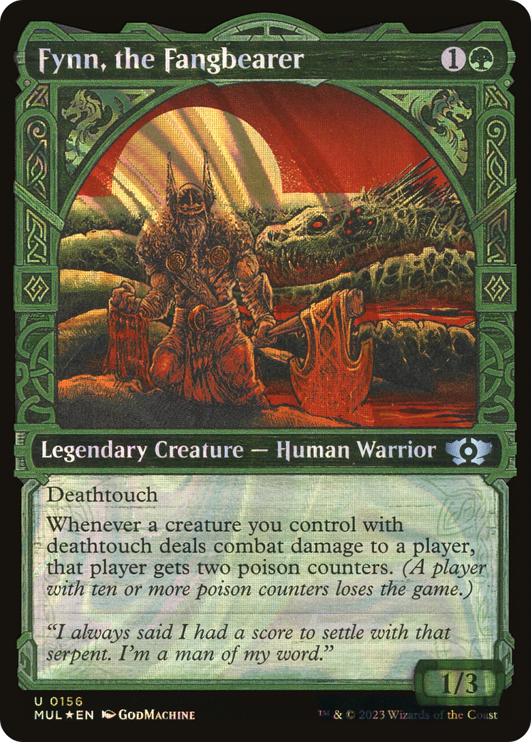 Image of Fynn, the Fangbearer (Halo Foil) (MUL-156) - Multiverse Legends: (Showcase) Foil