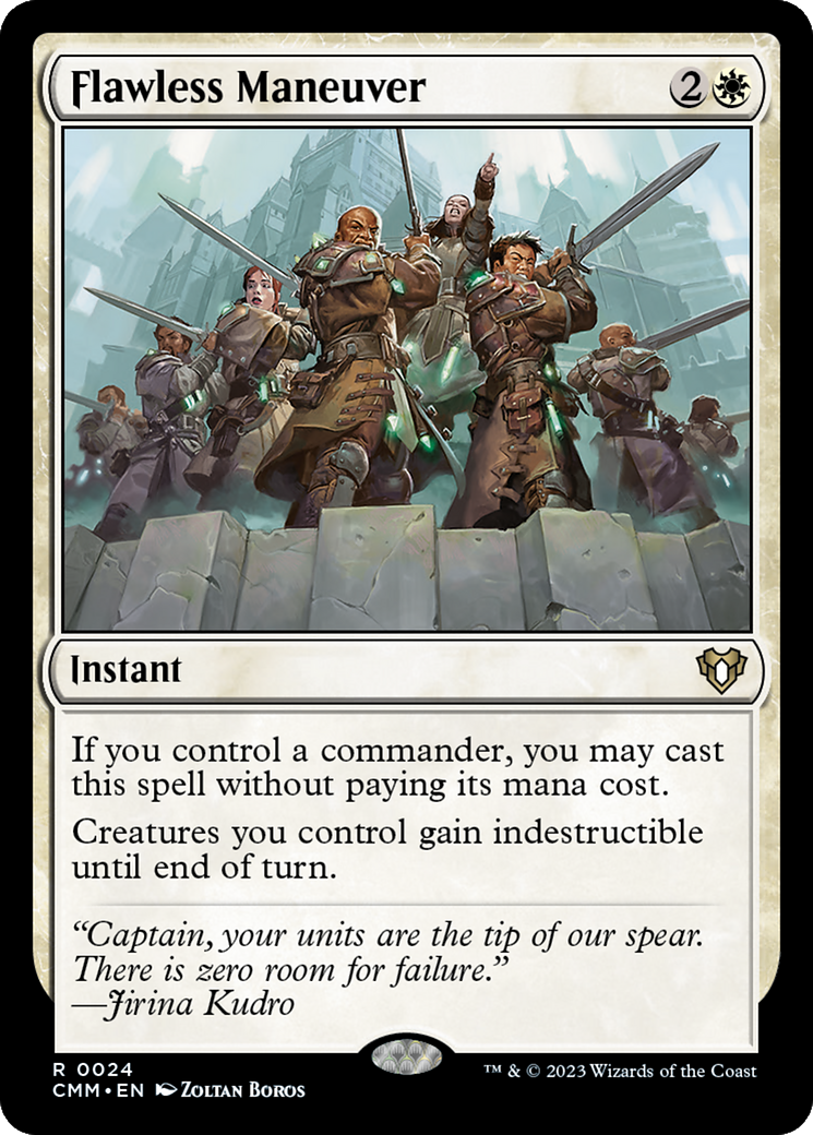 Image of Flawless Maneuver (CMM-024) - Commander Masters Foil