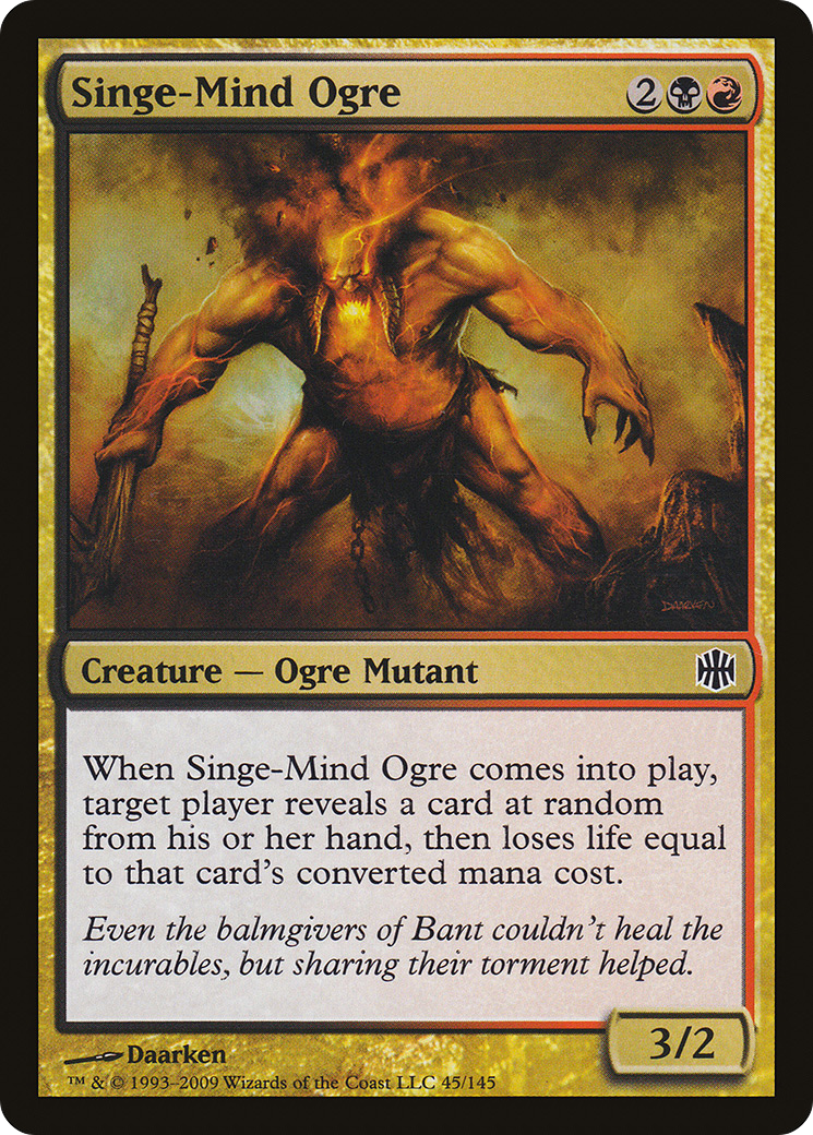 Image of Singe-Mind Ogre (ARB-045) - Alara Reborn Foil