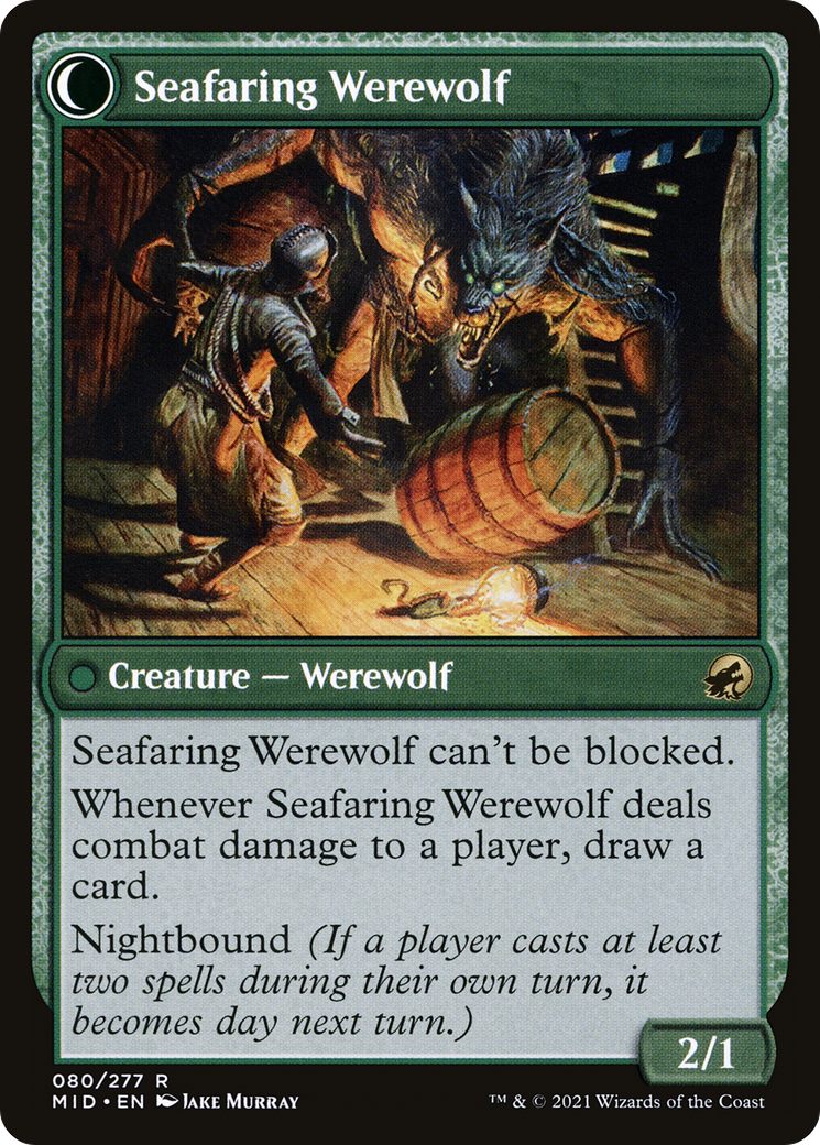 Image of Suspicious Stowaway (MID-080) - Innistrad: Midnight Hunt: (Double Faced Transform) Foil