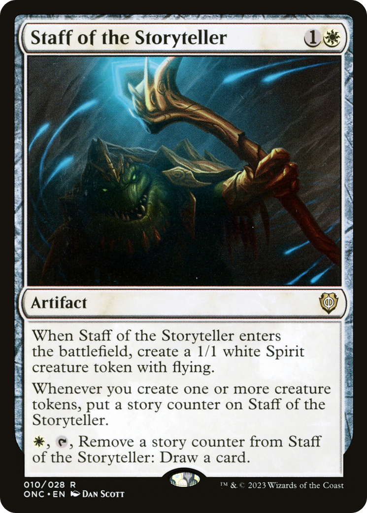 Image of Staff of the Storyteller (ONC-010) - Phyrexia: All Will Be One Commander
