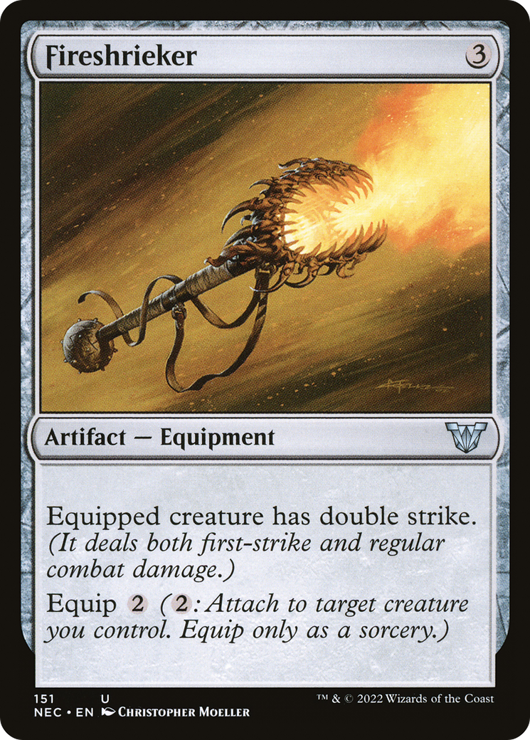 Image of Fireshrieker (NEC-151) - Neon Dynasty Commander