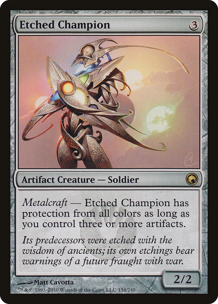 Image of Etched Champion (SOM-154) - Scars of Mirrodin
