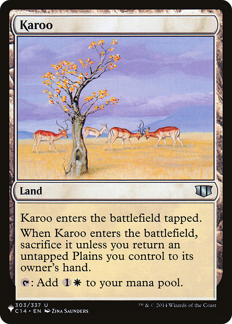 Image of Karoo (C14) (LIST-303/337) - The List