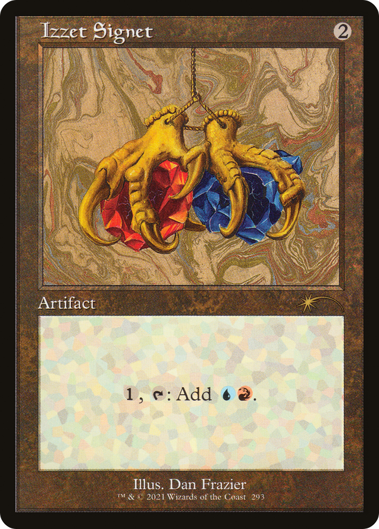 Image of Izzet Signet (SLD-293) - Secret Lair Drop Etched Foil