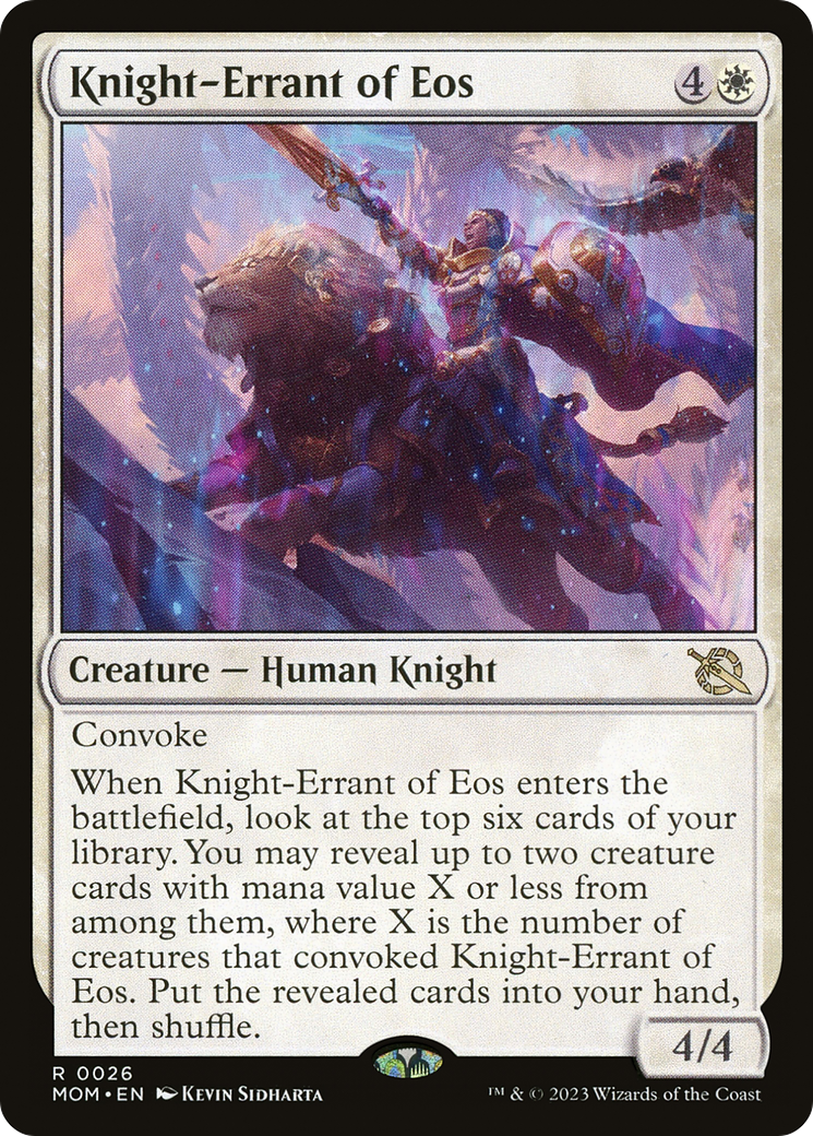 Image of Knight-Errant of Eos (MOM-026) - March of the Machine Foil