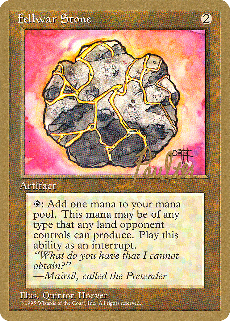 Image of Fellwar Stone - 1996 Preston Poulter (4ED) (WCD-) - Pro Tour Collector Set