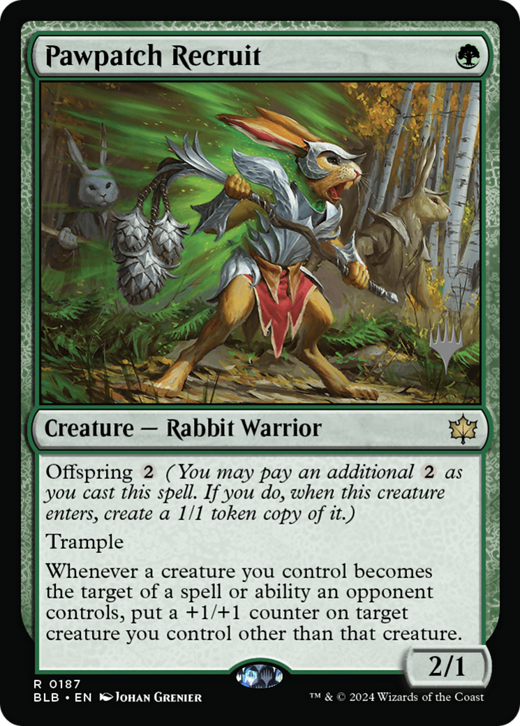 Image of Pawpatch Recruit (PPBLB-187) - Bloomburrow Promos
