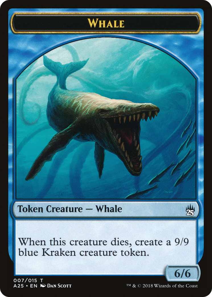Image of Whale Token (007) (A25-007) - Masters 25 Tokens