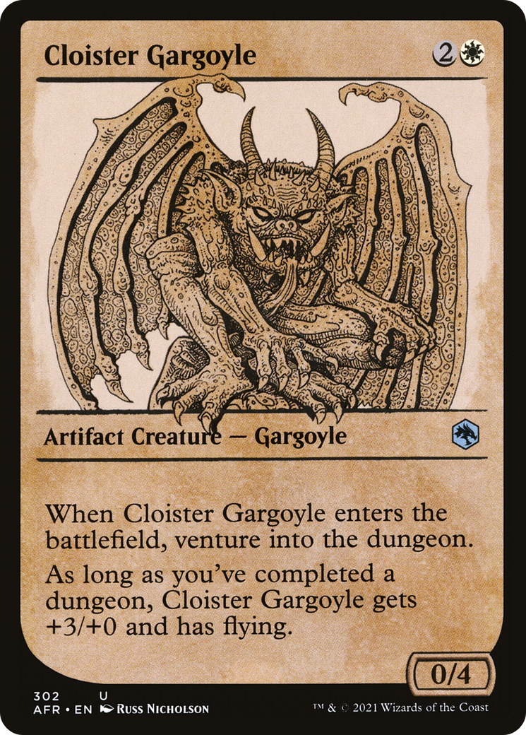 Image of Cloister Gargoyle (Showcase) (AFR-302) - Adventures in the Forgotten Realms: (Showcase) Foil