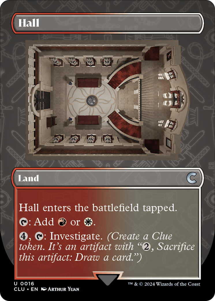 Image of Hall (Borderless) (CLU-016) - Ravnica: Clue Edition (Borderless)
