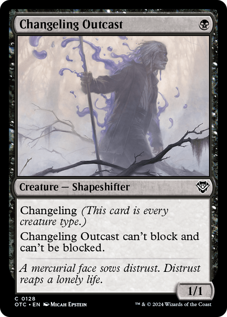 Image of Changeling Outcast (OTC-128) - Outlaws of Thunder Junction Commander