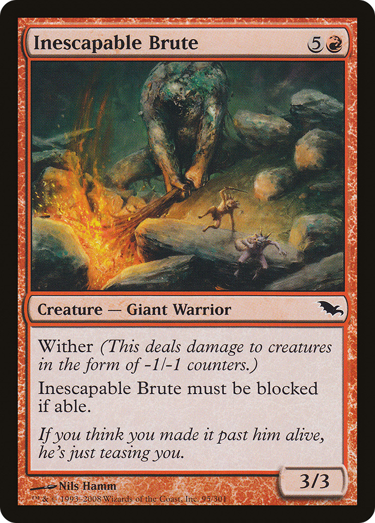 Image of Inescapable Brute (SHM-095) - Shadowmoor Foil