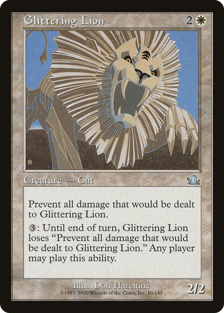 Image of Glittering Lion (PCY-010) - Prophecy Foil