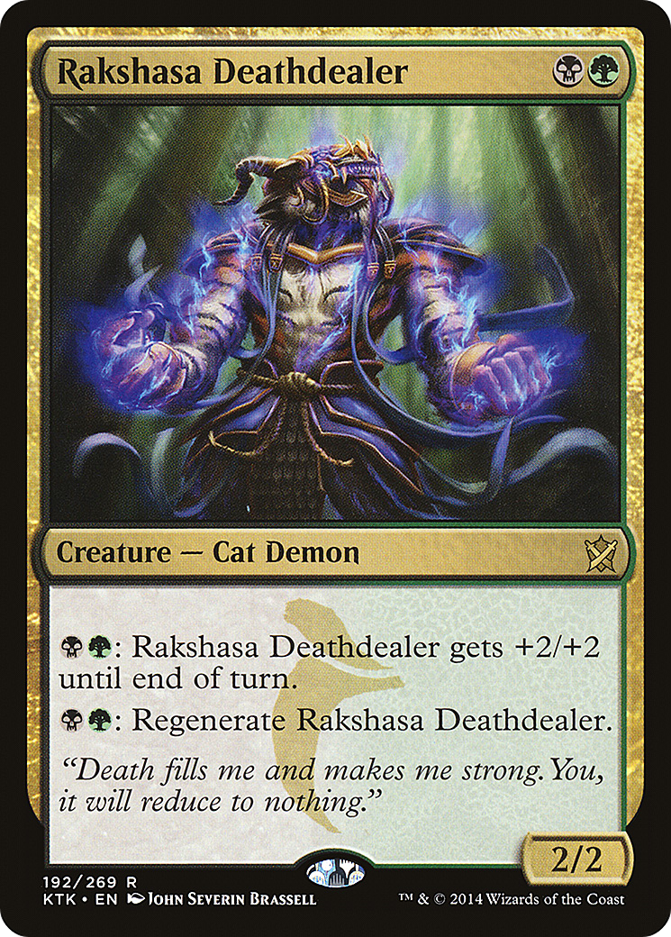 Image of Rakshasa Deathdealer (KTK-192) - Khans of Tarkir Foil