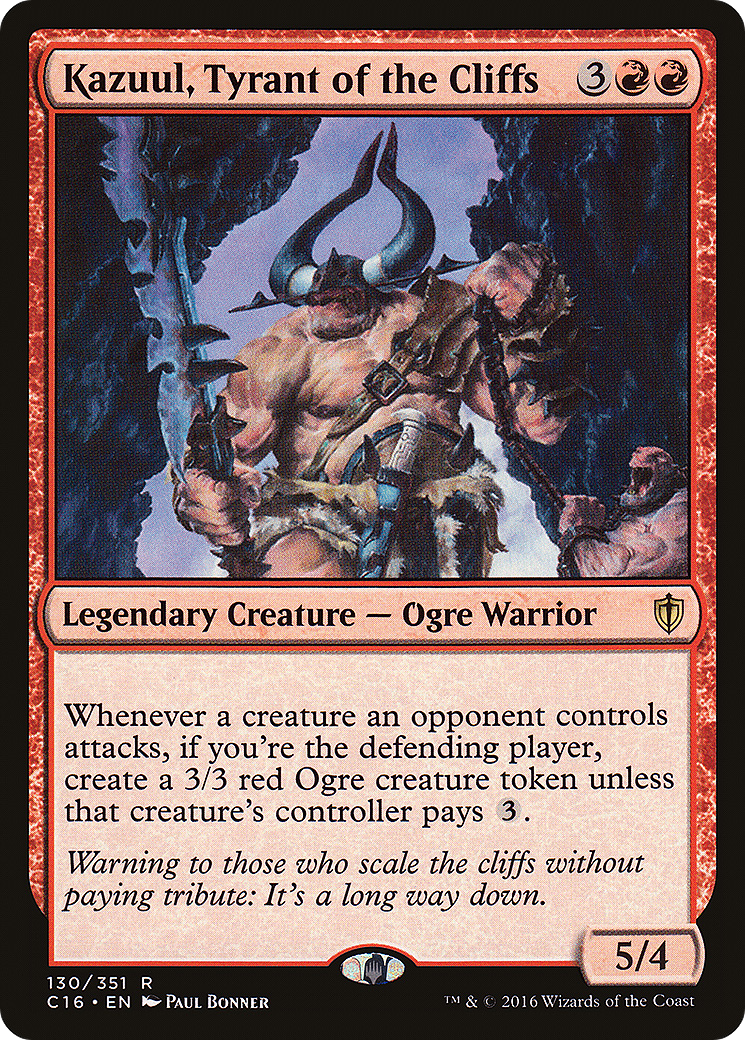 Image of Kazuul, Tyrant of the Cliffs (C16-130) - Commander 2016