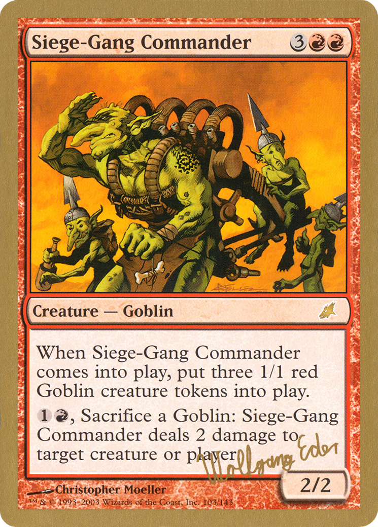 Image of Siege-Gang Commander (WCD-WE103) - World Championship Decks 2003