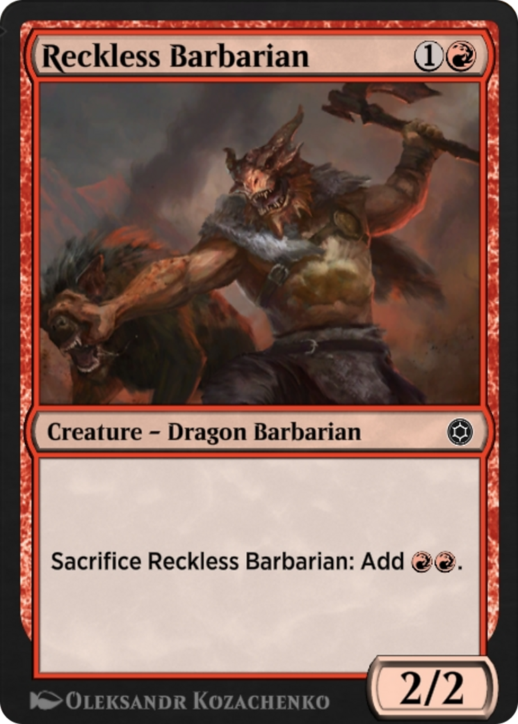 Image of Reckless Barbarian (HBG-187) - Alchemy Horizons: Baldur's Gate
