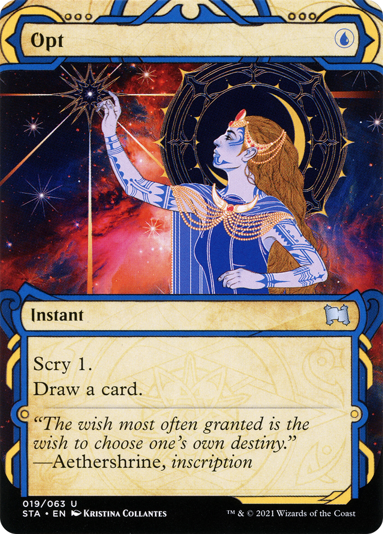 Image of Opt (STA-019) - Strixhaven Mystical Archive: (Showcase) (Borderless)