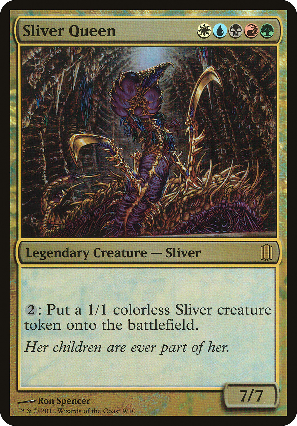 Image of Sliver Queen (Commander's Arsenal) (OVER-) - Commander's Arsenal Oversized Foil