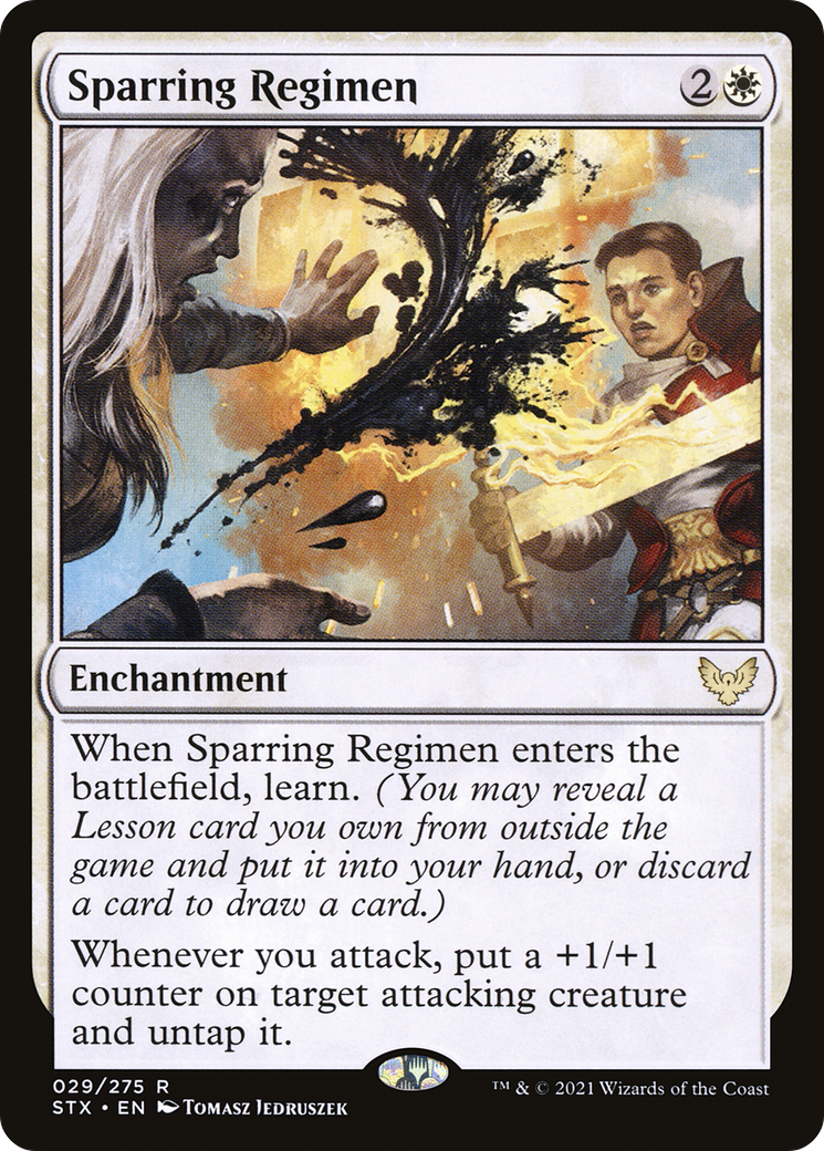 Image of Sparring Regimen (STX-029) - Strixhaven: School of Mages