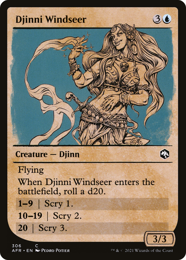 Image of Djinni Windseer (Showcase) (AFR-306) - Adventures in the Forgotten Realms: (Showcase) Foil