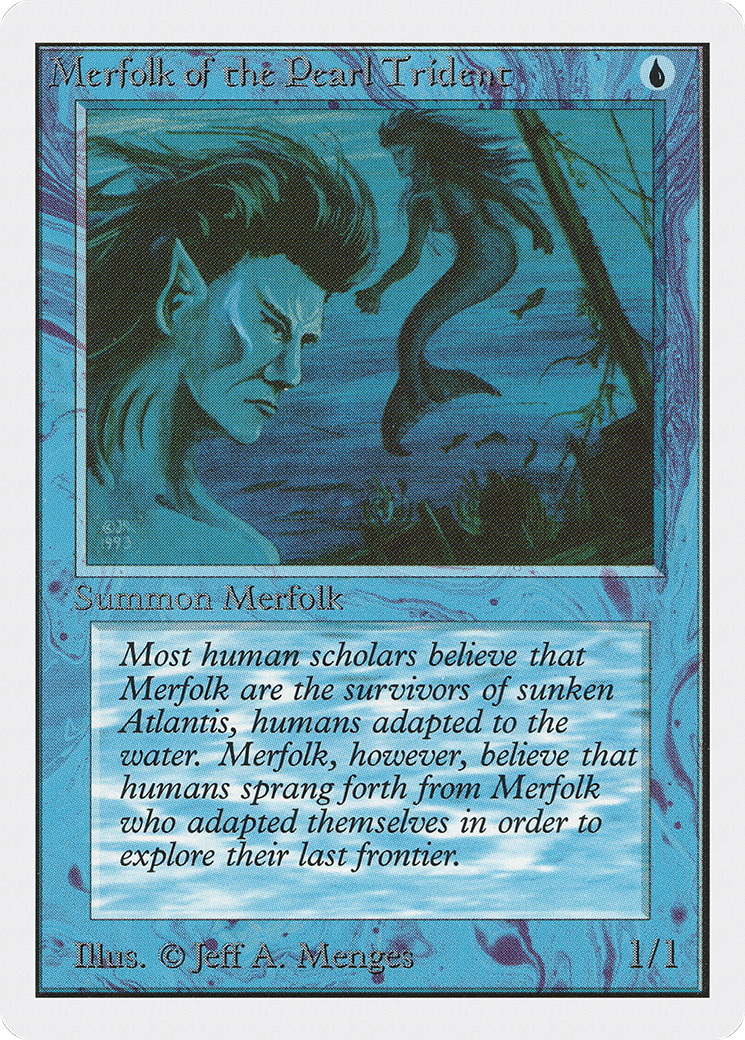 Image of Merfolk of the Pearl Trident (2ED-) - Unlimited Edition