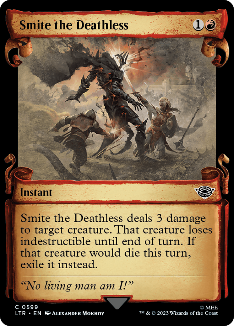 Image of Smite the Deathless (Showcase Scrolls) (LTR-599) - The Lord of the Rings: Tales of Middle-earth: (Showcase) Foil