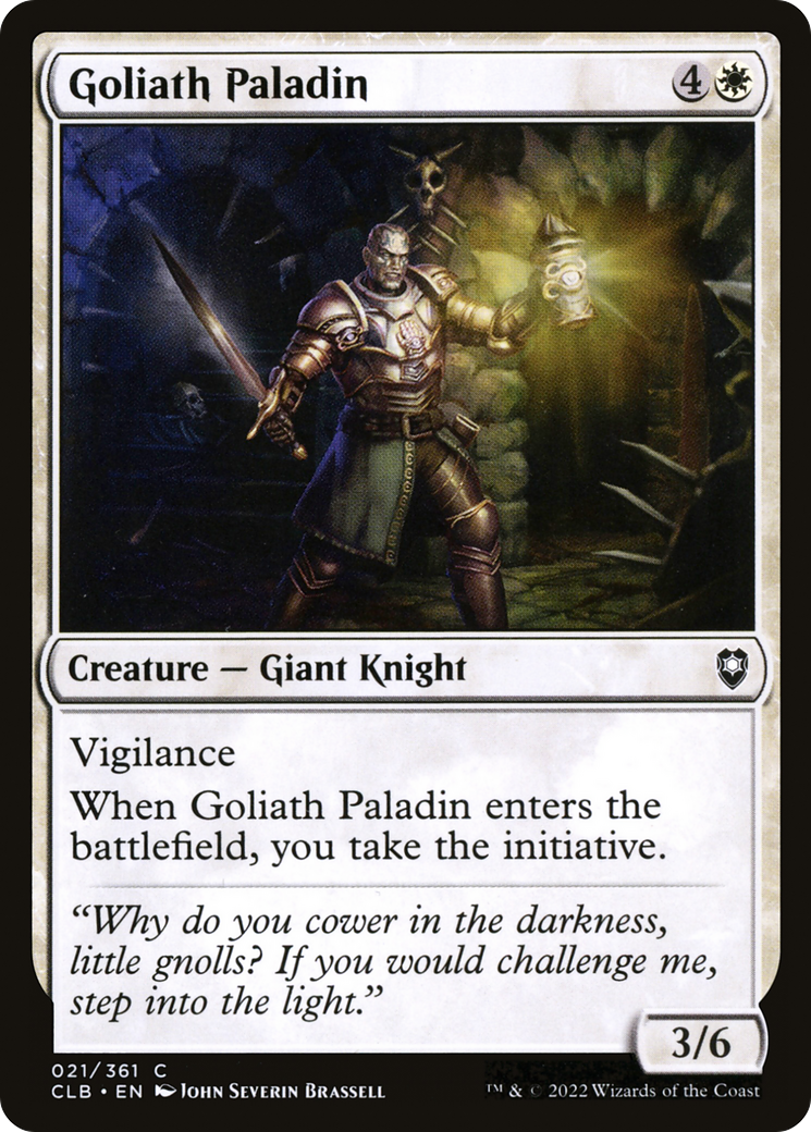 Image of Goliath Paladin (CLB-021) - Commander Legends: Battle for Baldur's Gate Foil