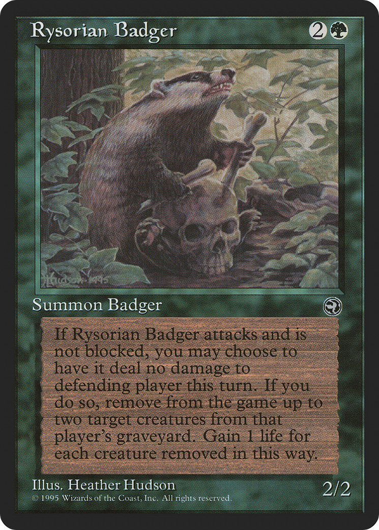 Image of Rysorian Badger (HML-) - Homelands