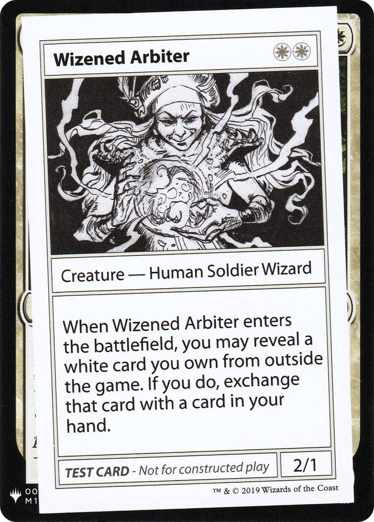 Image of Wizened Arbiter (CMB1-014) - Mystery Booster Playtest Cards 2019