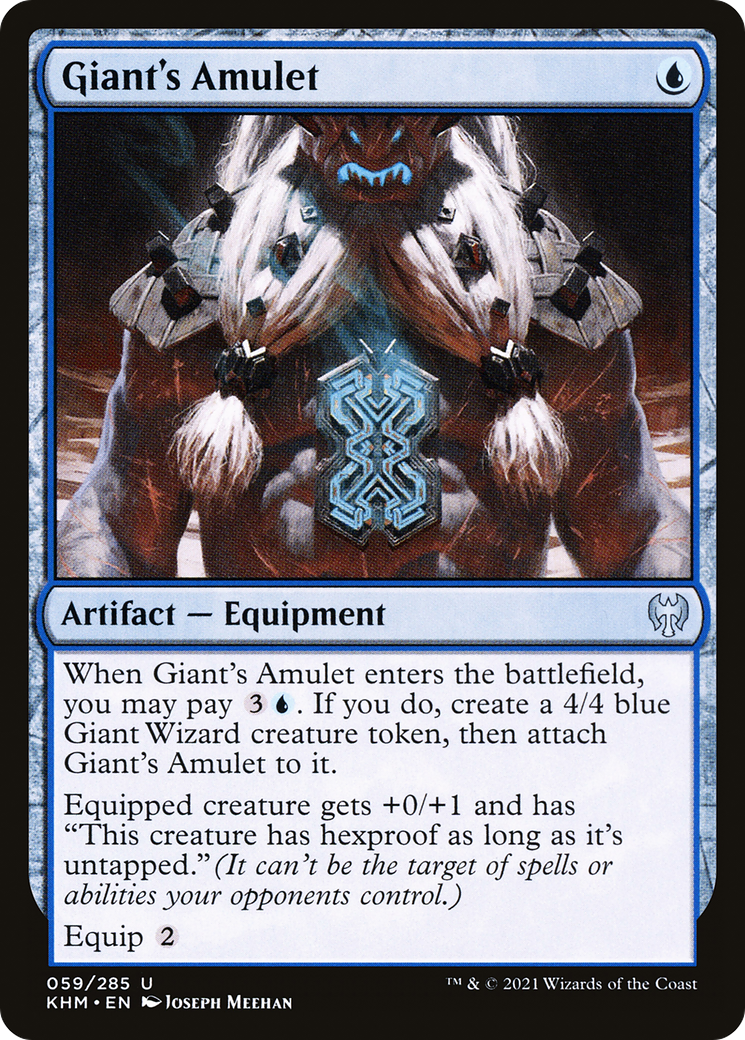 Image of Giant's Amulet (KHM-059) - Kaldheim Foil