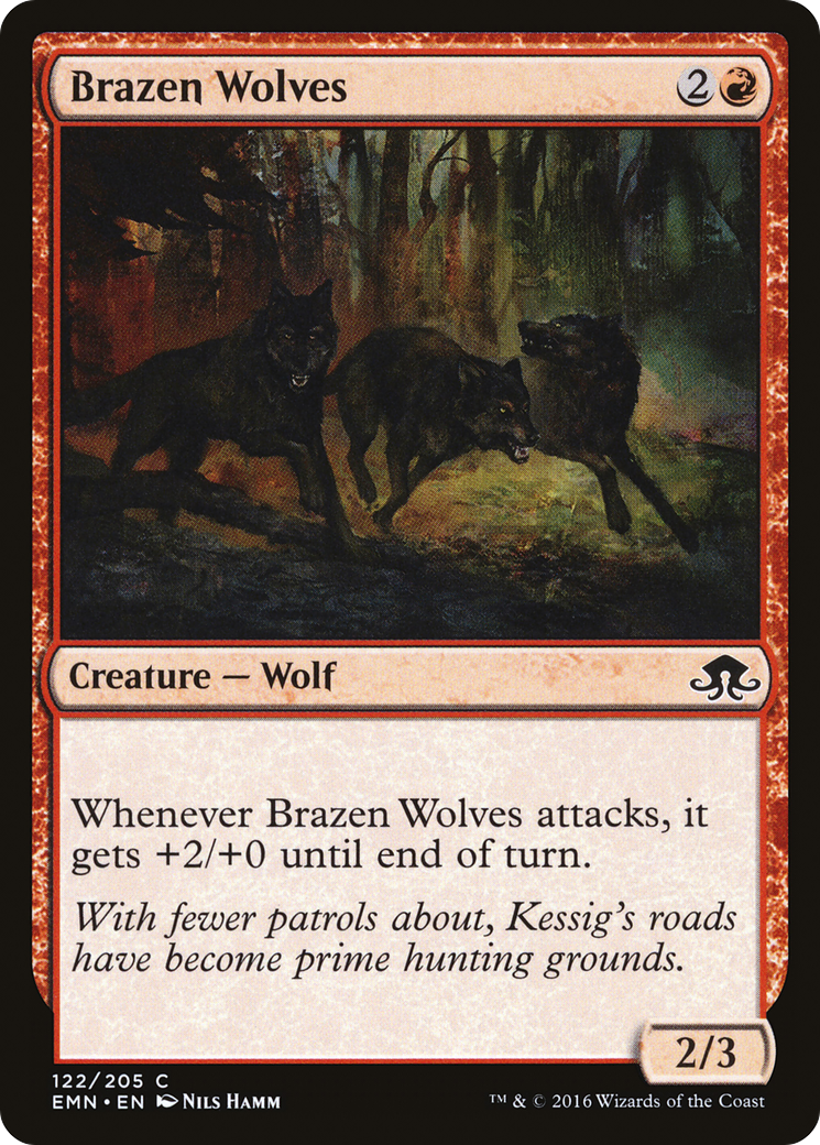 Image of Brazen Wolves (EMN-122) - Eldritch Moon Foil