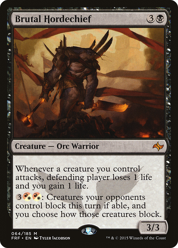 Image of Brutal Hordechief (FRF-064) - Fate Reforged Foil