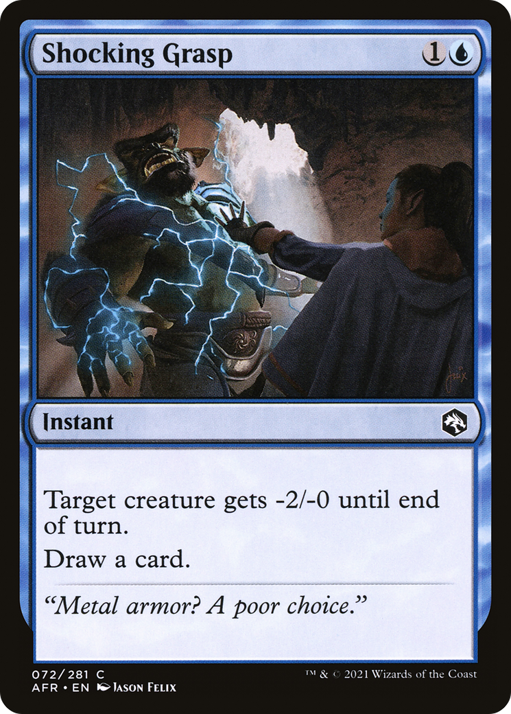 Image of Shocking Grasp (AFR-072) - Adventures in the Forgotten Realms Foil