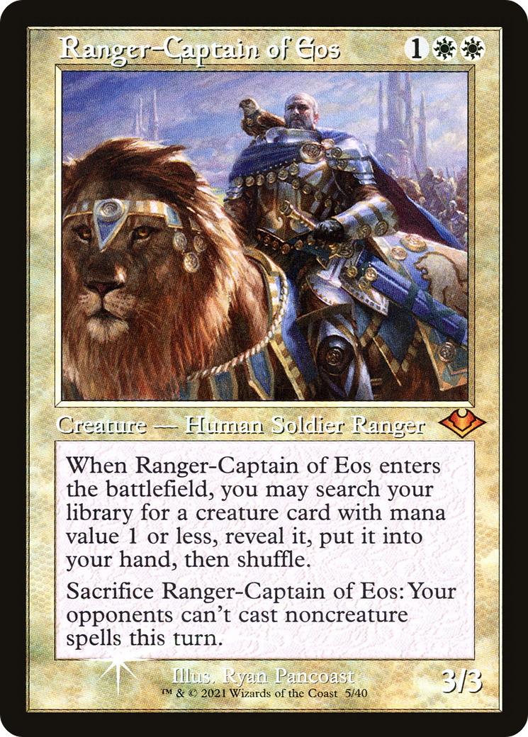 Image of Ranger-Captain of Eos (Retro Frame) (MH1-005) - Modern Horizons 1 Timeshifts Foil