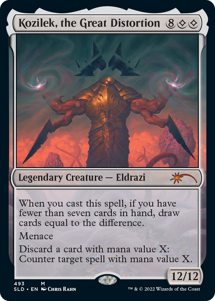 Image of Kozilek, the Great Distortion (SLD-493) - Secret Lair Drop Foil