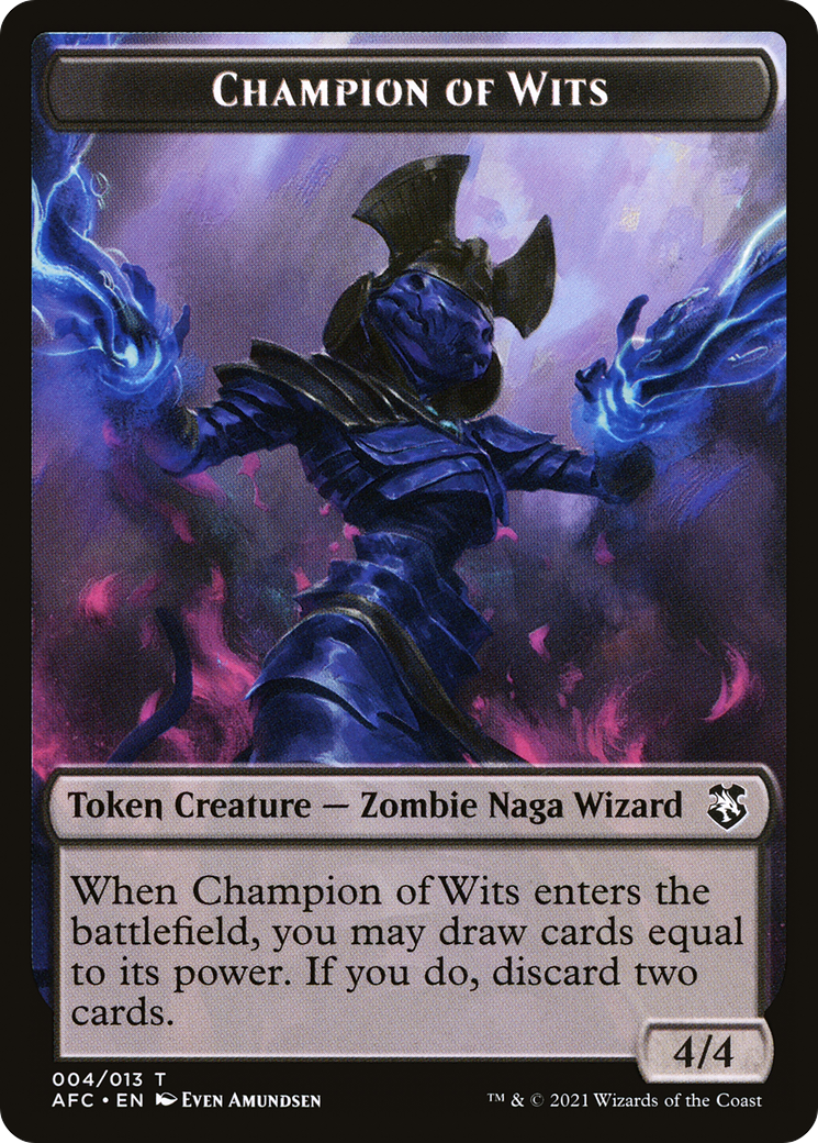 Image of Champion of Wits (TAFC-004) - Forgotten Realms Commander Tokens