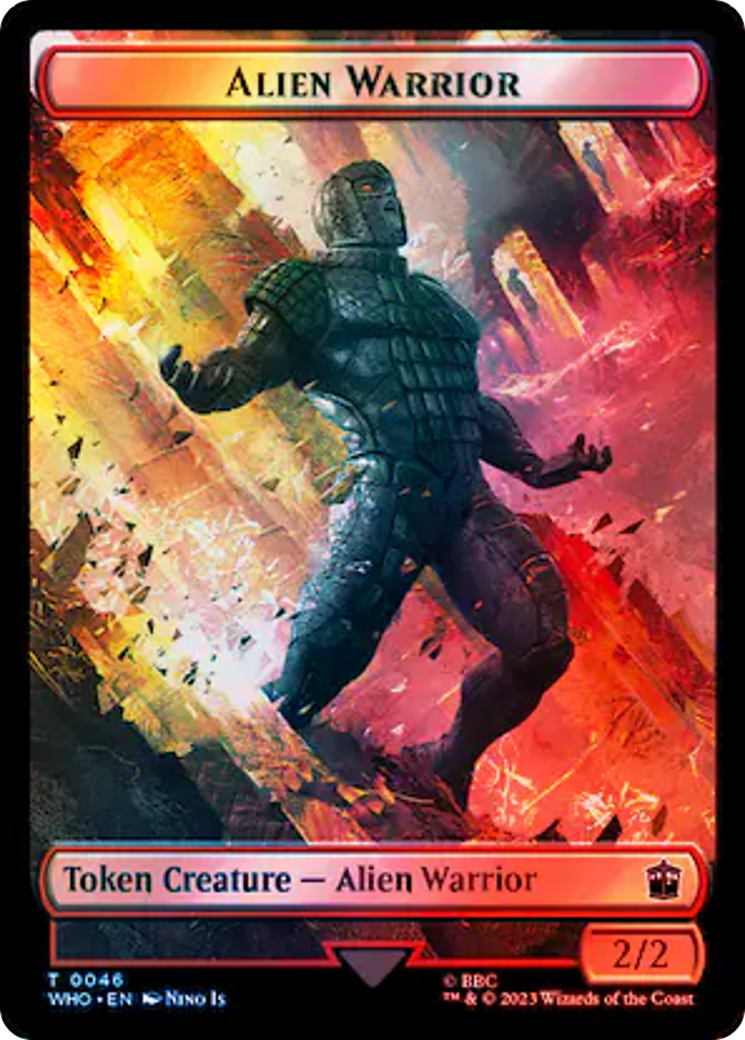Image of Alien Warrior (TWHO-046) - Doctor Who Tokens Foil