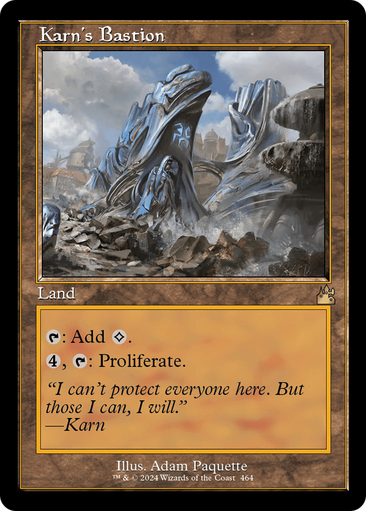 Image of Karn's Bastion (Retro Frame) (RVR-464) - Ravnica Remastered Foil