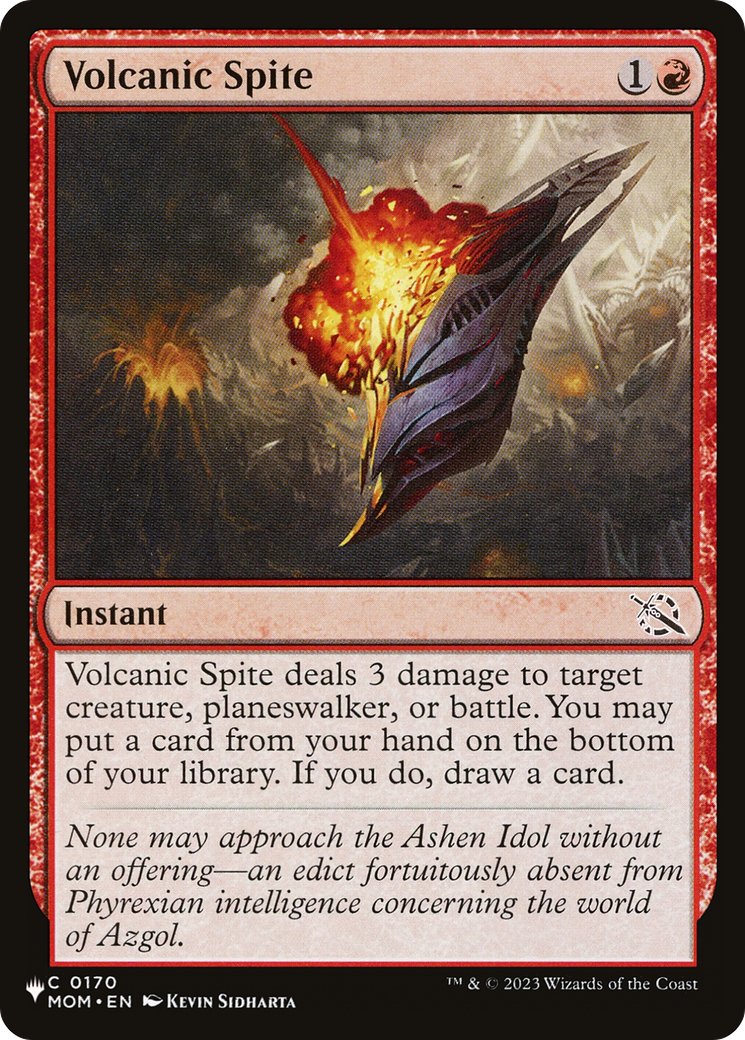Image of Volcanic Spite (LIST-MOM-170) - The List