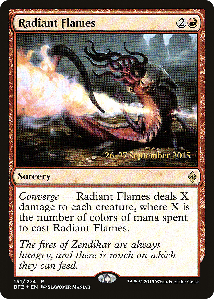 Image of Radiant Flames (PRE-151S) - Battle for Zendikar Promos Foil