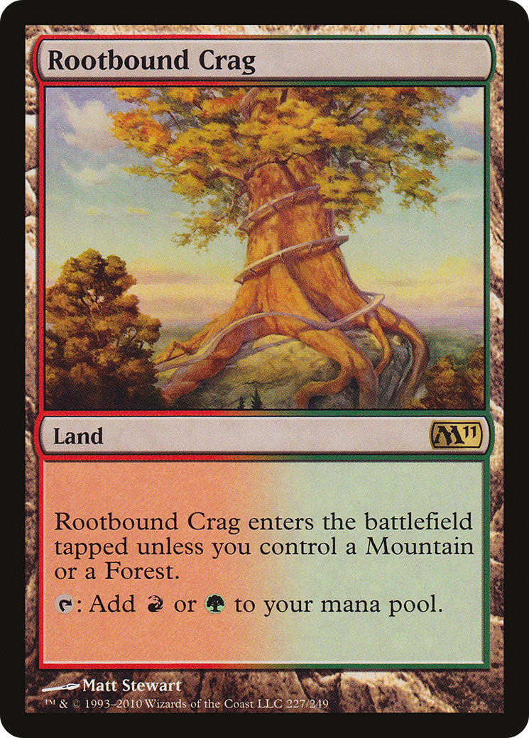 Image of Rootbound Crag (M11-227) - Magic 2011 Foil