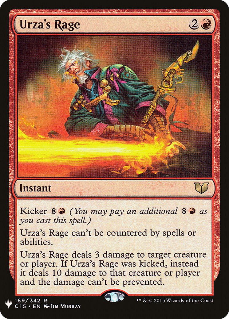 Image of Urza's Rage (LIST-C15-169) - The List
