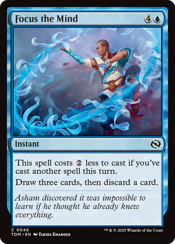 Image of Focus the Mind (TDM-045) - Tarkir: Dragonstorm Foil