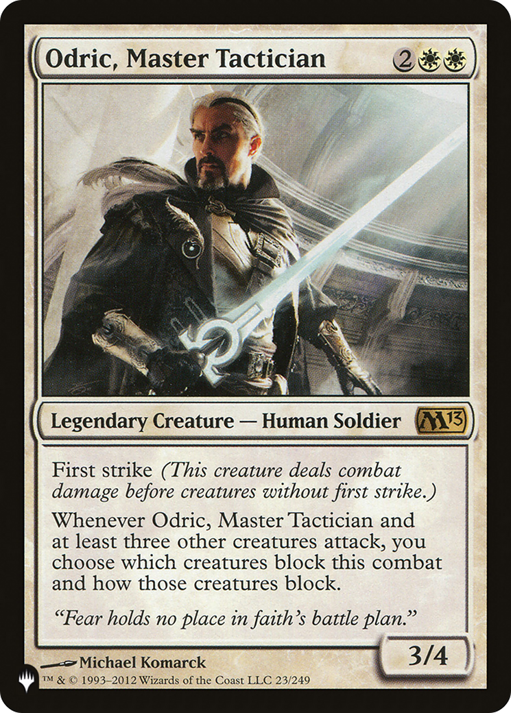 Image of Odric, Master Tactician (LIST-M13-23) - The List