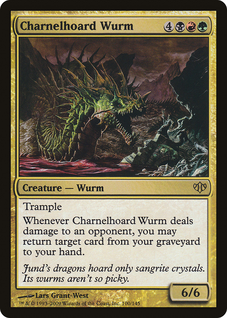 Image of Charnelhoard Wurm (CON-100) - Conflux Foil