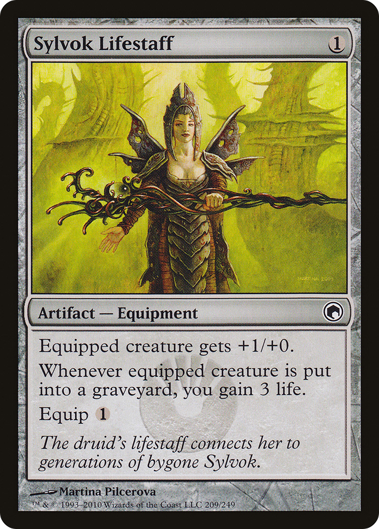 Image of Sylvok Lifestaff (SOM-209) - Scars of Mirrodin